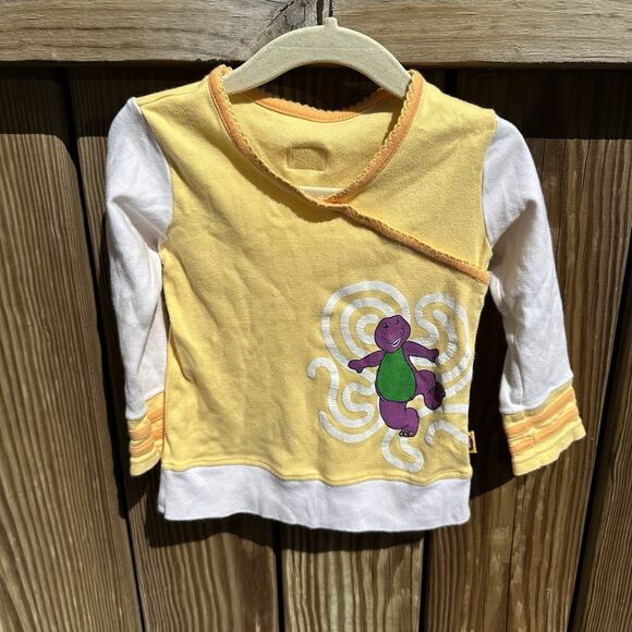 The Lyons Group Other - Vintage Barney‎ Shirt Girls Size 3T Yellow Kidcore